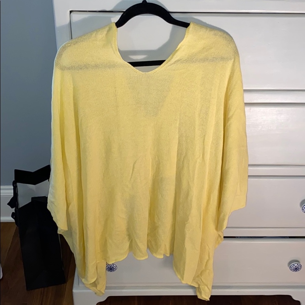Yellow poncho